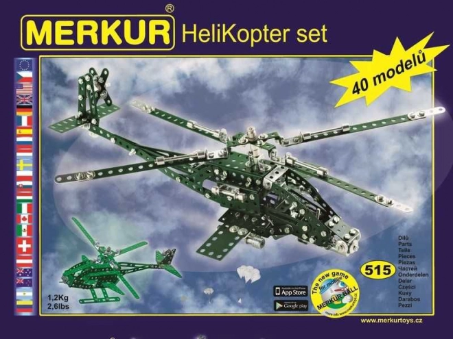 Merkur set Helikopter, 515 dijelova, 40 modela
