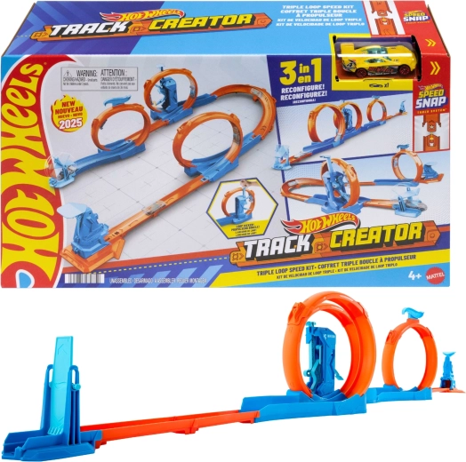 Hot Wheels Track Creator Slot Car Track – Triple Loops