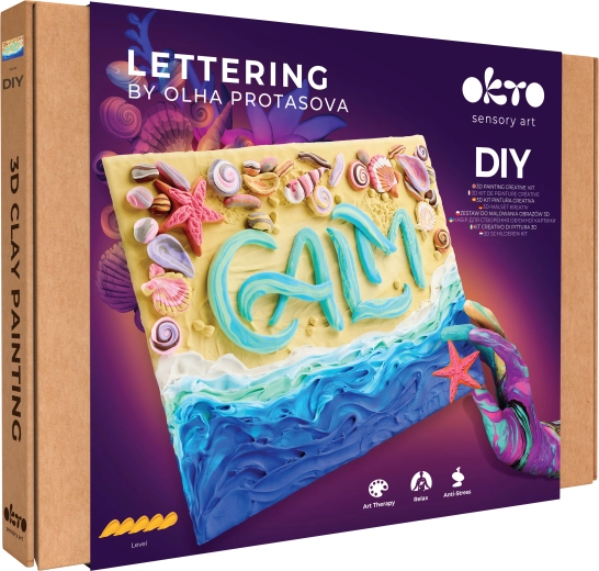 Okto Lettering likovni set za slikanje masom Calm 30 × 40 cm