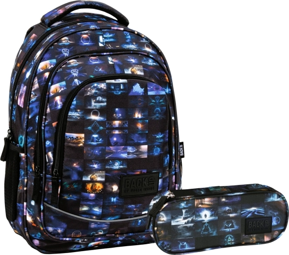 BackUP Cosmic cat school set 2-in-1 (backpack and pencil case)