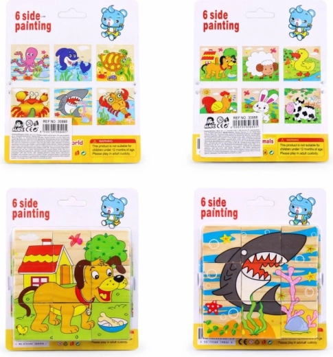 Slikovne drvene kocke za djecu