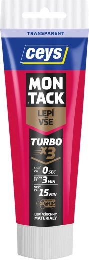Ceys Montack Turbo transparentno montažno ljepilo 125 ml
