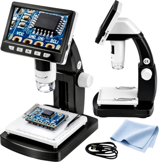 Digitalni LCD mikroskop 4,3" s LED osvjetljenjem i povećanjem do 1000×