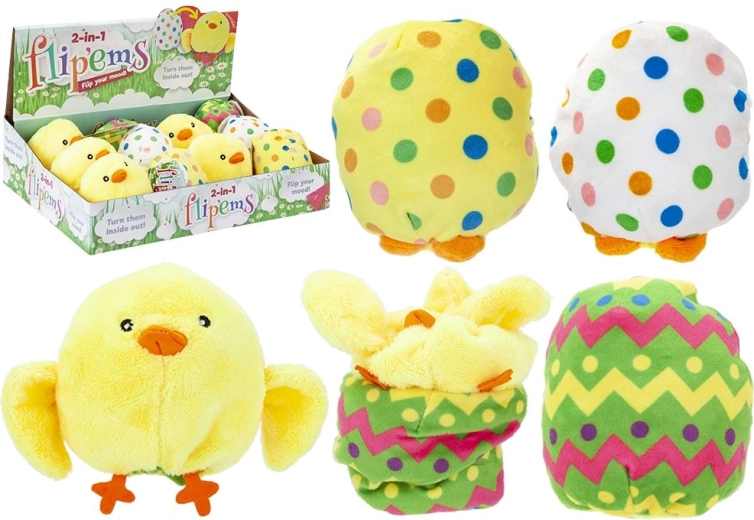 Plišana pilić u jajetu 11 cm