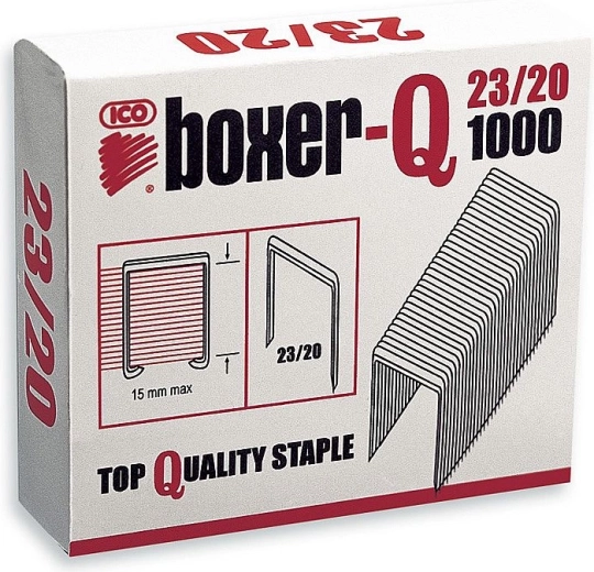 Spajalice BOXER‑Q 23/20, 1000 kom