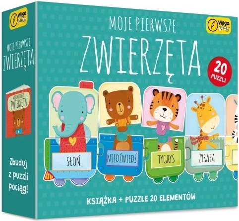 Moje prve životinjice: Puzzle i knjiga