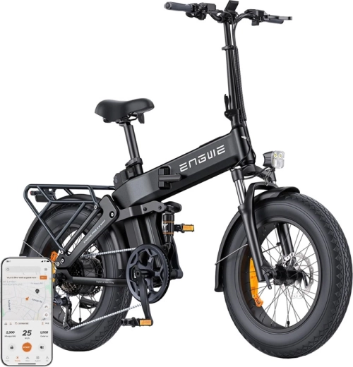 Engwe Engine Pro 3.0 Boost sklopivi električni bicikl 250 W 20" crni