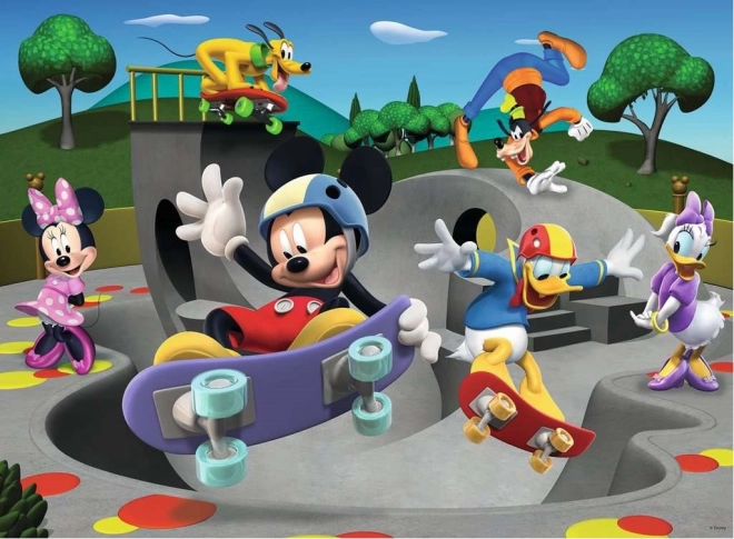 Puzzle Mickey & Minnie: U skate parku XXL 100 dijelova