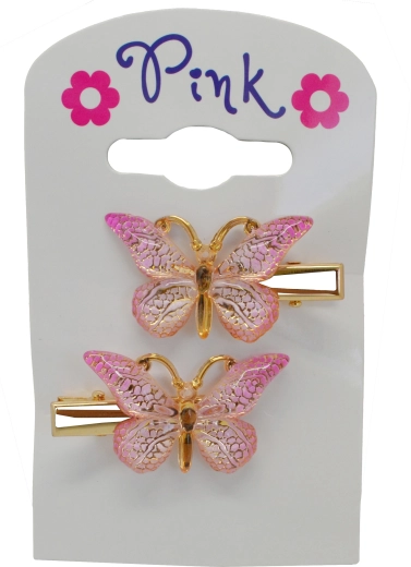 Set 2 kopči za kosu Leptir