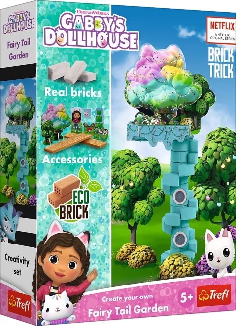 Cigleni građevni set BRICK TRICK – Gabina čarobna kućica: Čarobni vrt (34 dijelova) od TREFL