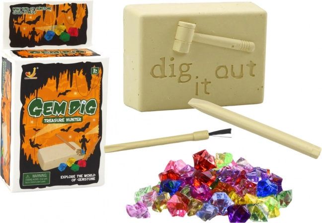 Mini arheološki set Alati za iskopavanje kristala