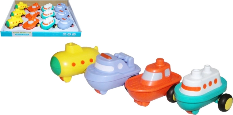 Šarena plastična brodica za djecu s trenjem pogonom