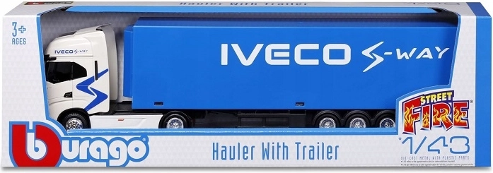 Bburago Iveco S‑Way tegljač s prikolicom 1:43