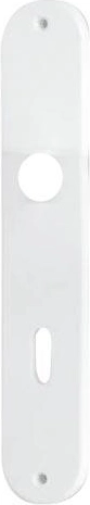 Klasik štit za vrata za ključanicu 90 mm, bijeli, 10 parova