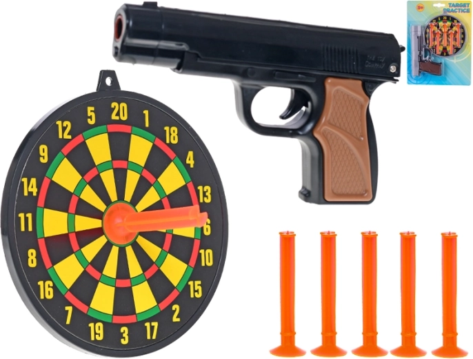 Dječji pištolj na ventuze s metom 15 cm