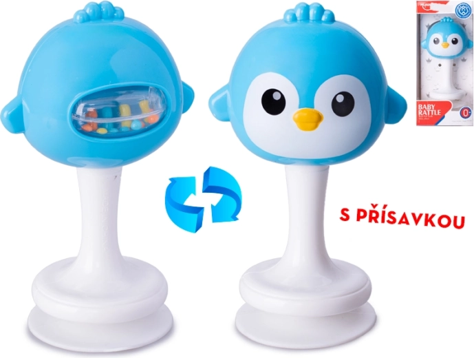 Zvečkica s ptićem na vakuumskom postolju 12 cm