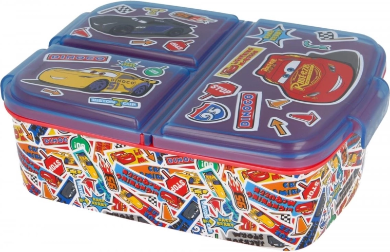 Multi-compartment Cars lunch box with Lightning McQueen