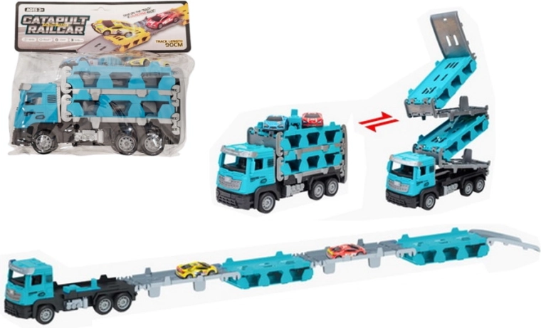 Prijevoznik automobila s rasklopivom stazom – set kamiona i 2 autića