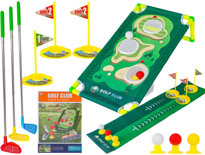 Mini golf dječja igra s podlogom, palicama i priborom