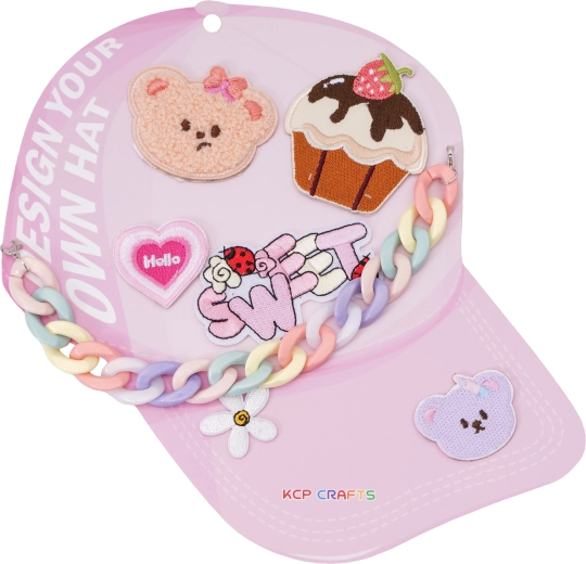 Decorative cap kit sweets and teddy bears with a colorful chain - 1 piece