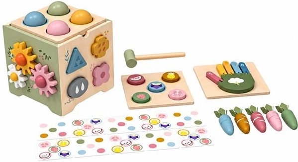 Wooden Montessori Activity Center Baby Mix