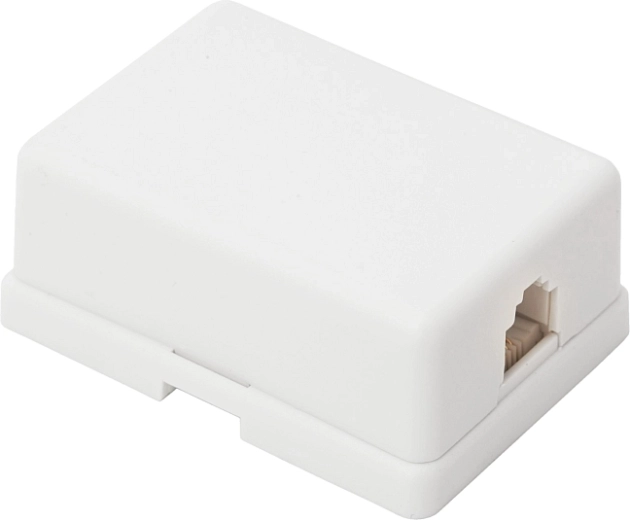 Wall socket with 6 poles and 4 gold-plated contacts