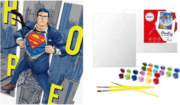 Slikanje prema brojevima Warner Bros. Superman: nada 40 × 50 cm
