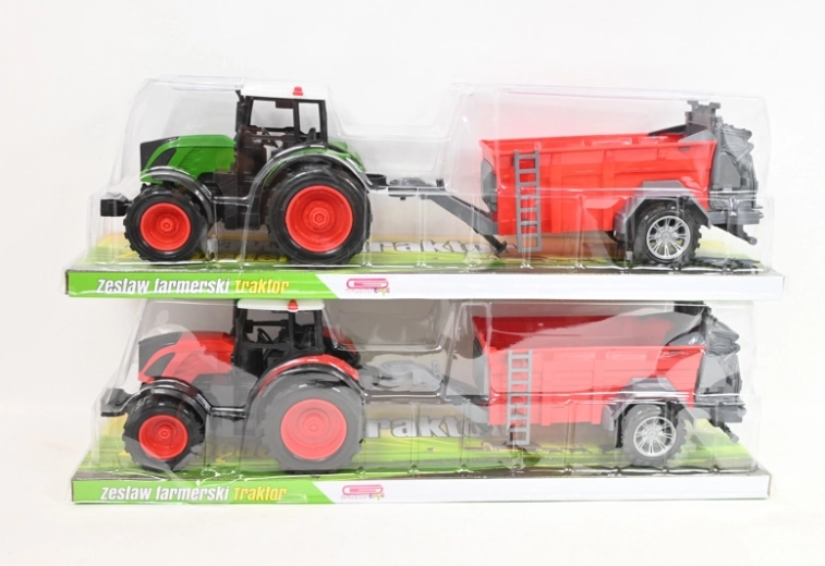 Tractor with agricultural implement