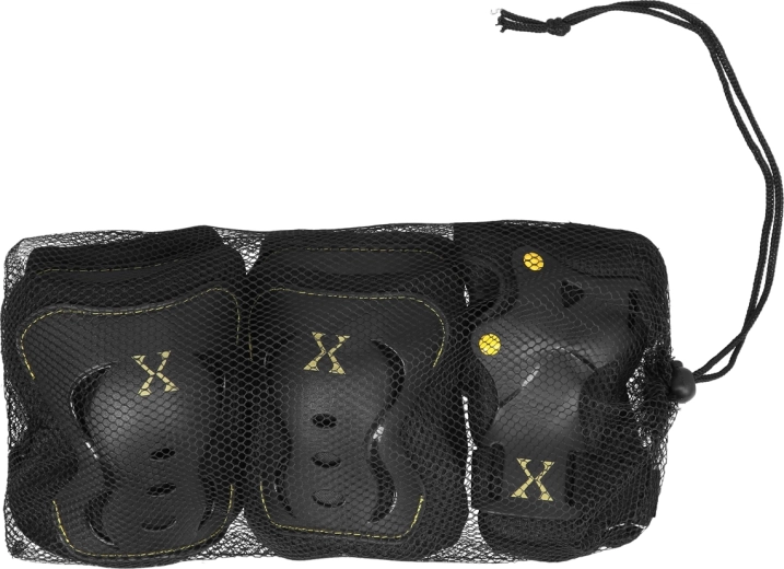 Set štitnika za koljena, laktove i zapešća NILS Extreme H320, crno-žuti – XL