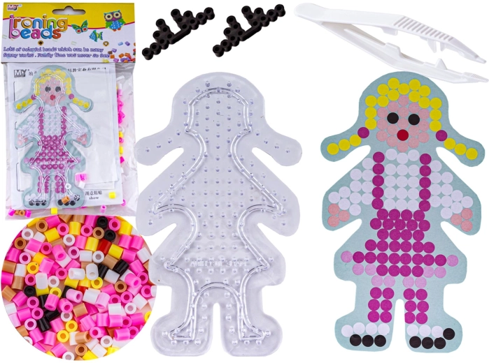 Perlice za peglanje – set sa šablonom zlatokosa lutka - 1 komad