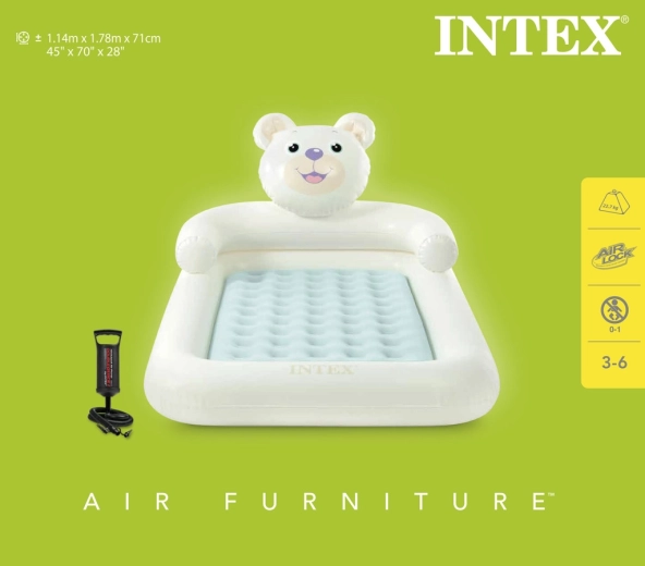 Nafukovajući putni krevet za djecu Medvjed