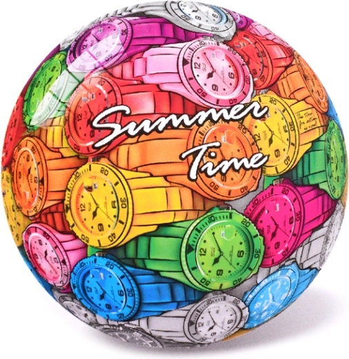 Dječja lopta s motivom sata 23 cm, od 10 mjeseci