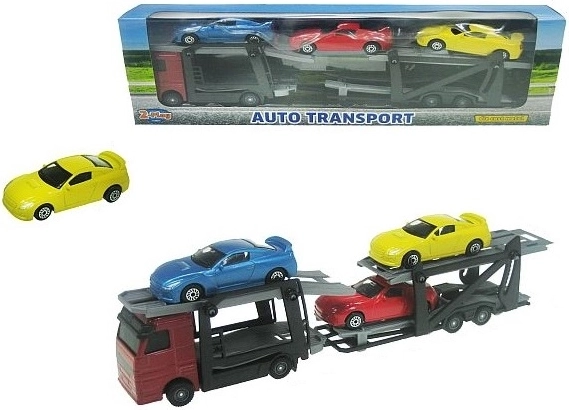 Car Transporter with 3 Sports Cars