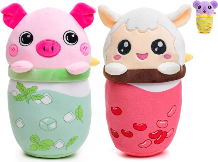 Plišana igračka bubble tea životinjica 24 cm