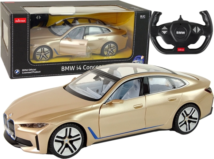 RC auto BMW i4 Rastar 1:14 zlatna