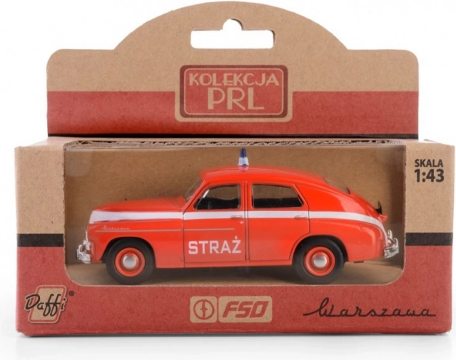 Metalni model PRL Warszawa M-20 Vatrogasci 1:43