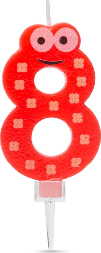 Number 8 Cake Candle