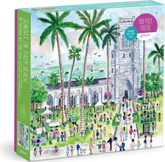 Puzzle Galison Nedjelja u Palm Beachu 500 dijelova