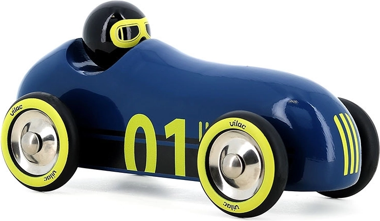 Vilac drveni auto Old Sport Compet tamnoplavi