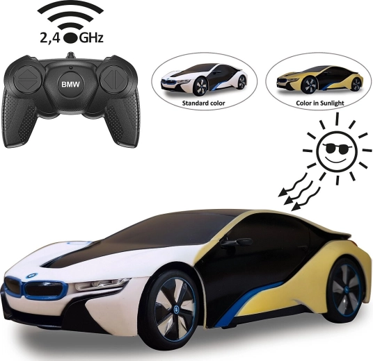 RC automobil BMW i8 1:24 s UV fotochromatskim efektom