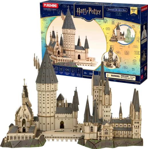 Puremind Harry Potter drvena 3D slagalica Hogwarts – Velika dvorana