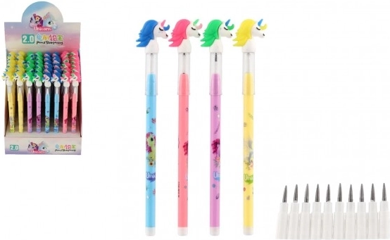 Olovka s jednorogom s izmjenjivim vrhovima, 4 boje