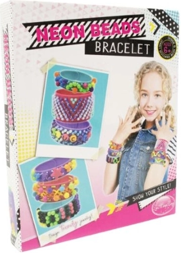 Kreativni set za izradu narukvica Neon beads bracelet