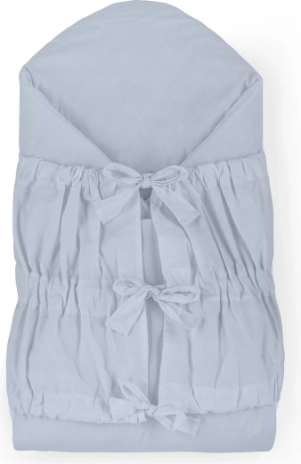 Petite&Mars vezna pelenica na vezanje nurse s kokosovim umetkom dusty blue 75 x 75 cm