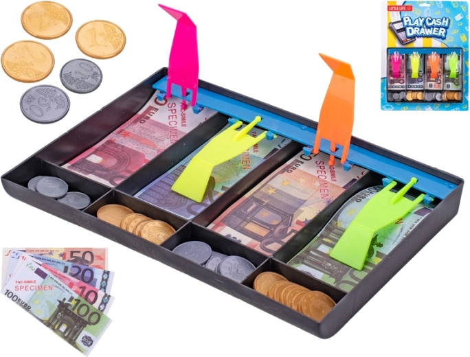 Dječja blagajna s novčanicama i kovanicama 20 × 14,5 cm