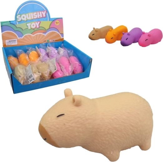 Squishy igračka kapibara u display boxu (12 kom)