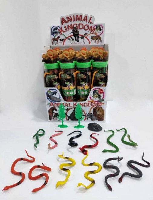 Zmije u tubi – set gumenih zmija u plastičnoj kutiji
