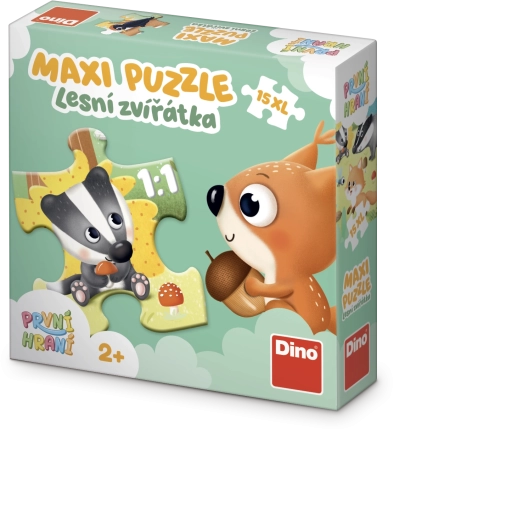 Dino Maxi Baby Puzzle First Play Forest Animals, 15 Pieces