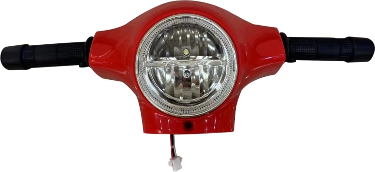JAMARA Vespa Mini ride-on scooter with handlebars, red