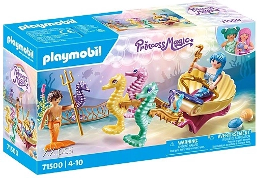 Set figurica Princess Magic – Stanovnici podmorja s kočijom koju vuku morske konjice